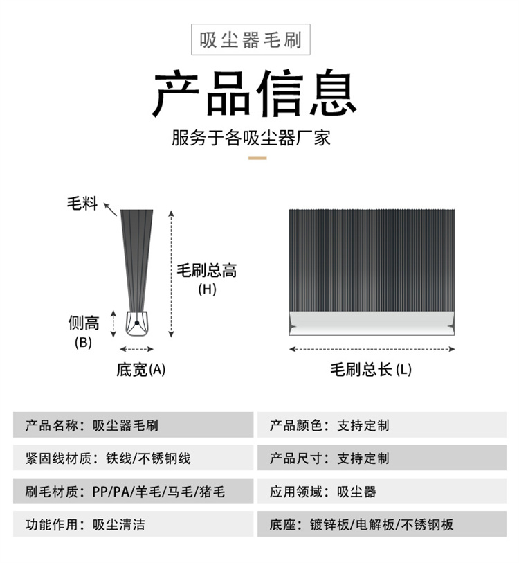 吸塵器條形毛刷圖06
